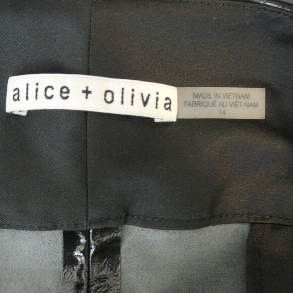 NEW Alice + Olivia Vegan Leather Pants UK14#2198 - Picture 7 of 9
